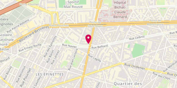Plan de Darty, 125 avenue de Saint-Ouen, 75017 Paris