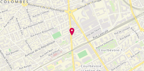 Plan de KEYDATA Courbevoie - Colombes, 86 Rue de Colombes, 92400 Courbevoie