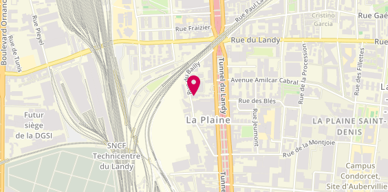 Plan de Espace Burocom, la Plaine
30 Rue du Bailly, 93210 Saint-Denis