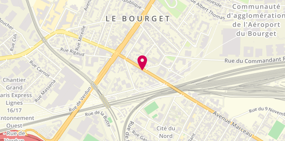 Plan de Mobicure, 42 avenue Jean Jaurès, 93350 Le Bourget