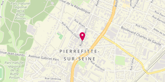 Plan de CTG Express, 16 Rue de Paris, 93380 Pierrefitte-sur-Seine