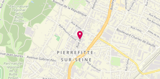 Plan de Ab.com, 22 Rue Paris, 93380 Pierrefitte-sur-Seine