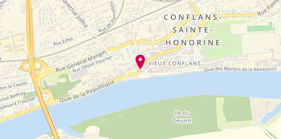 Plan de H&D 7 Informatique, 4 Rue Maurice Berteaux, 78700 Conflans-Sainte-Honorine