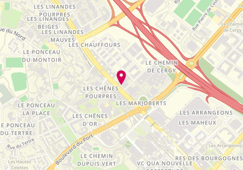Plan de ICMT-France, 2 Rue des Chauffours, 95000 Cergy-Pontoise