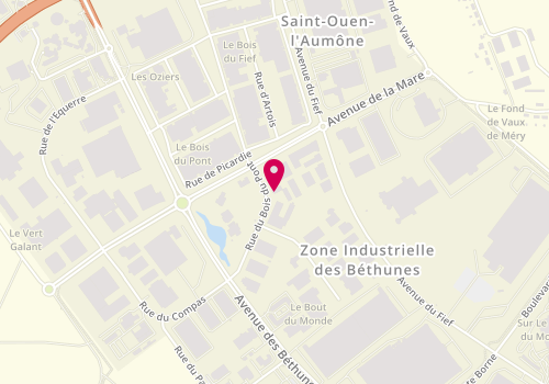 Plan de CES Informatique, 12 Rue du Bois du Pont Bât 22, 95310 Saint-Ouen-l'Aumône