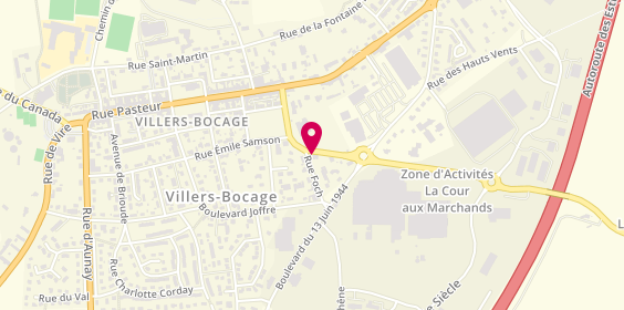 Plan de Aidec Informatique, 1 Rue Foch, 14310 Villers-Bocage