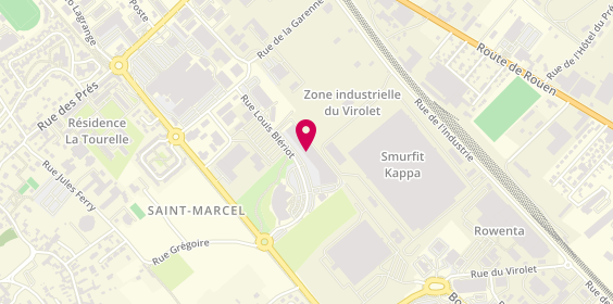 Plan de Bureau Vallée, en Face de la Piscine
Rue Louis Blériot
La Grande Garenne Zone Aménagement, 27950 Saint-Marcel, France
