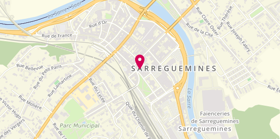 Plan de Ckm Bureautique, 3 Rue des Vosges, 57200 Sarreguemines
