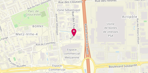 Plan de Cottel Expert, 16 Rue des Charpentiers, Zone Aménagement Sébastopol, 57000 Metz