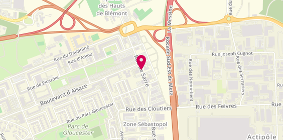 Plan de Antemeta, 15 Rue Sarre, 57070 Metz