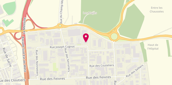 Plan de XEFI Metz, 14 Rue Joseph Cugnot, 57070 Metz