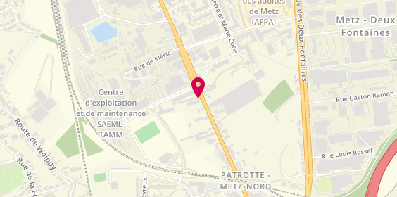 Plan de Bcs Informatique, 120 avenue de Thionville, 57050 Metz