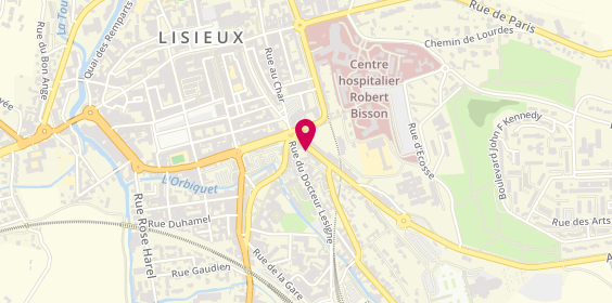 Plan de Lexo Informatique, 6 avenue Sainte-Thérèse, 14100 Lisieux