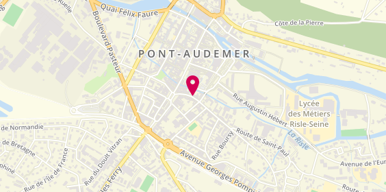 Plan de Bissane Informatique et Téléphonie Pont Audemer, 27 Rue Jean Jaurès, 27500 Pont-Audemer