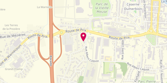 Plan de XEFI Charleville-Mézières, 10 Rue des Granges Moulues, 08000 Charleville-Mézières
