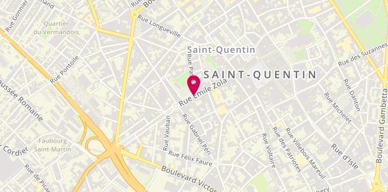 Plan de Be-Ware Informatique, 79 Rue Emile Zola, 02100 Saint-Quentin