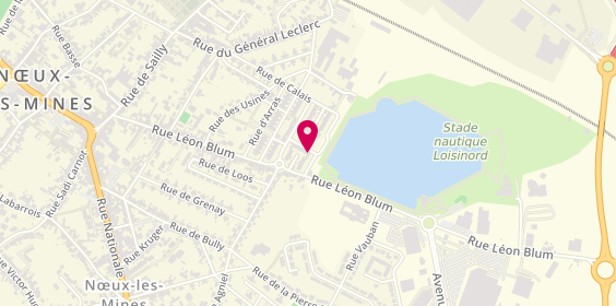 Plan de Lievin Steeven, 6 Place George Sand, 62290 Nœux-les-Mines