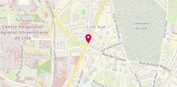 Plan de Siteprojet, 289 Rue du Faubourg des Postes, 59000 Lille