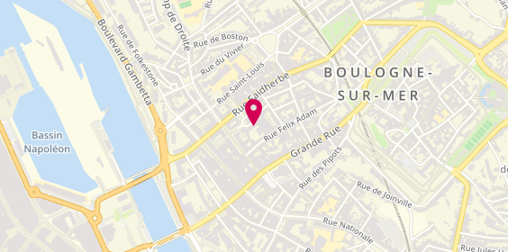 Plan de Aycom, 30 Rue Monsigny, 62200 Boulogne-sur-Mer