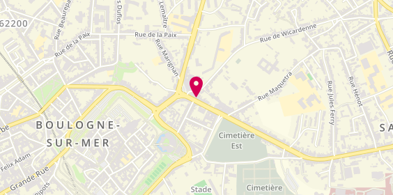 Plan de Informaled, 15 avenue de Lattre de Tassigny, 62200 Boulogne-sur-Mer